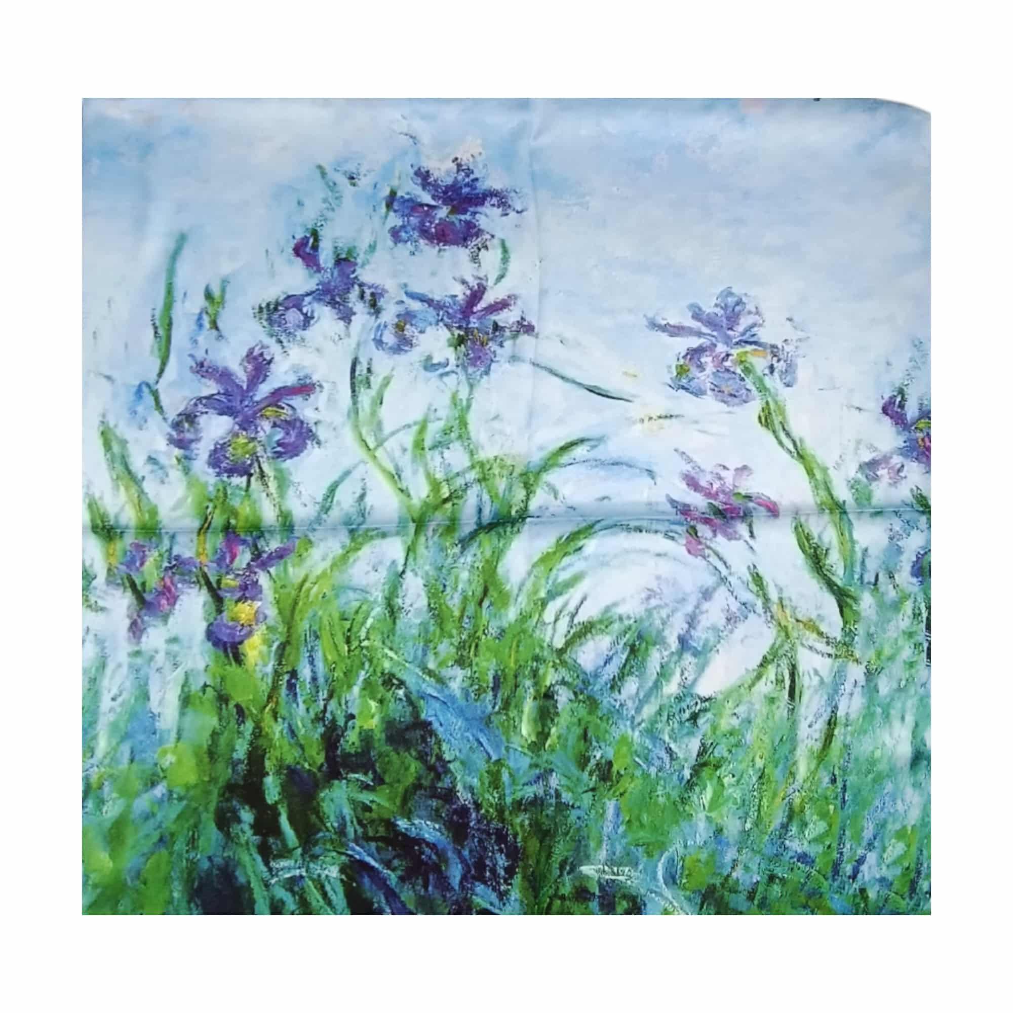 Batic Damă Artistic 70x70 cm – Iriși în vânt (2024-4#1)