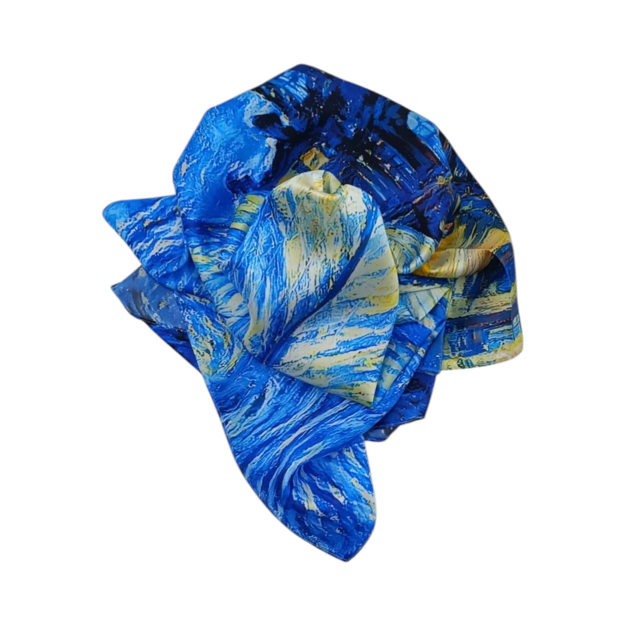 Batic Damă Artistic 70×70 cm- Noapte la Luvru (2024-4#3)