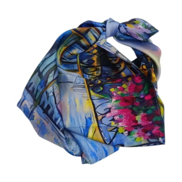 Batic Damă Artistic 70×70 cm – Vedere spre Turnul Eiffel (2024-4#6)