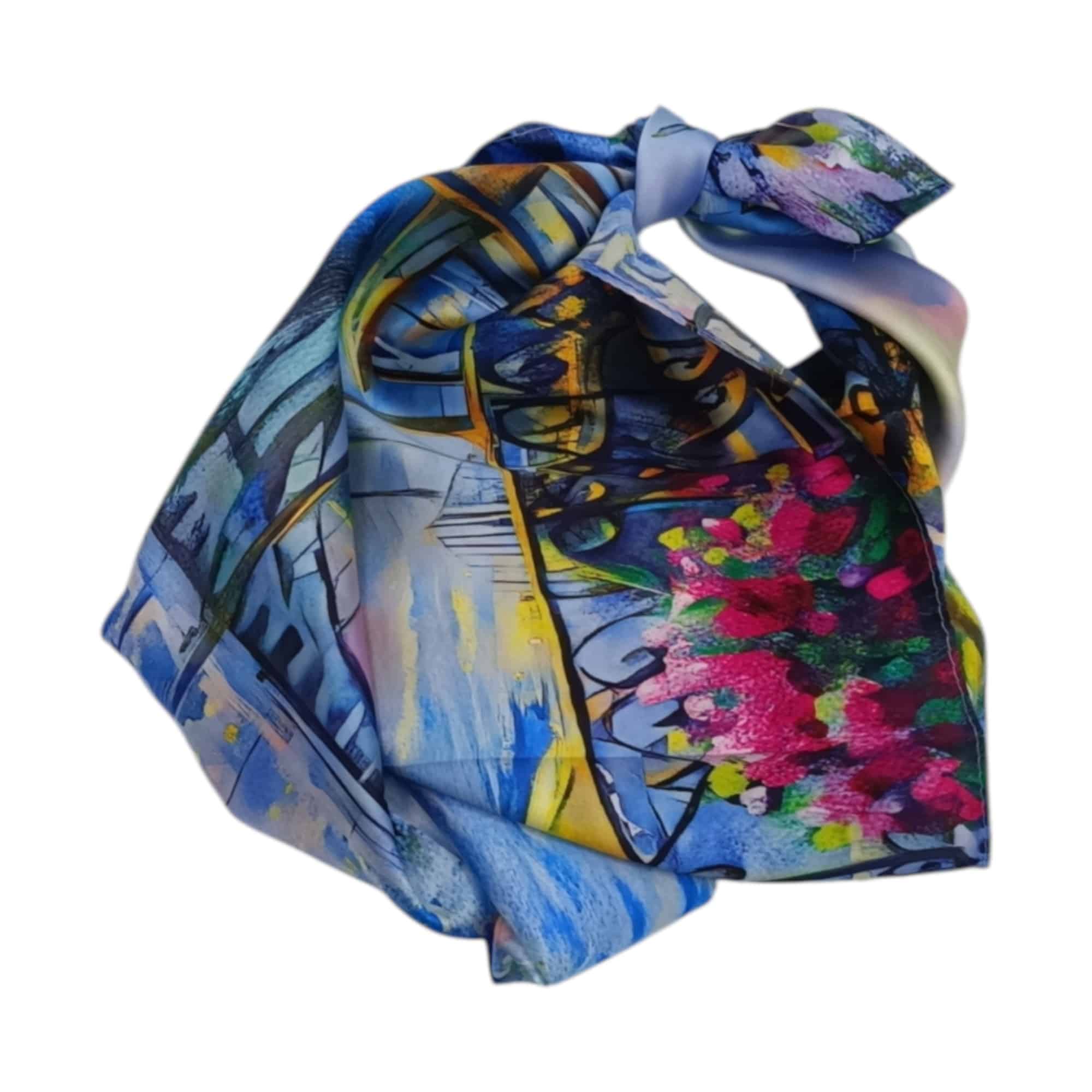 Batic Damă Artistic 70×70 cm – Vedere spre Turnul Eiffel (2024-4#6)