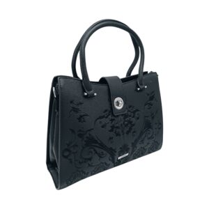 Geantă damă elegantă Silvia Rosa SR25-357J, imprimeu brodat, diferite culori