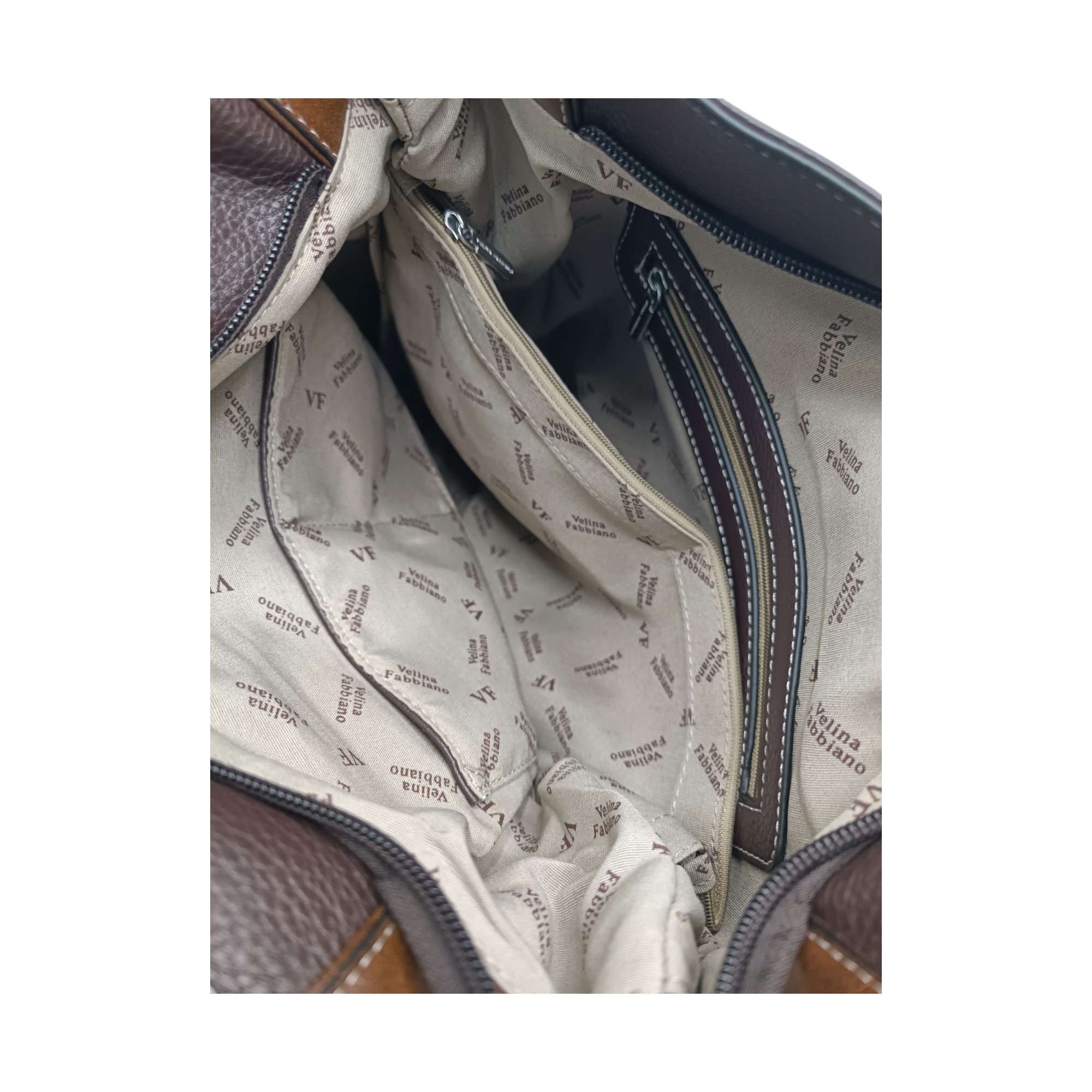 Geantă damă, Velina Fabbiano VF-8239, culoare Coffee