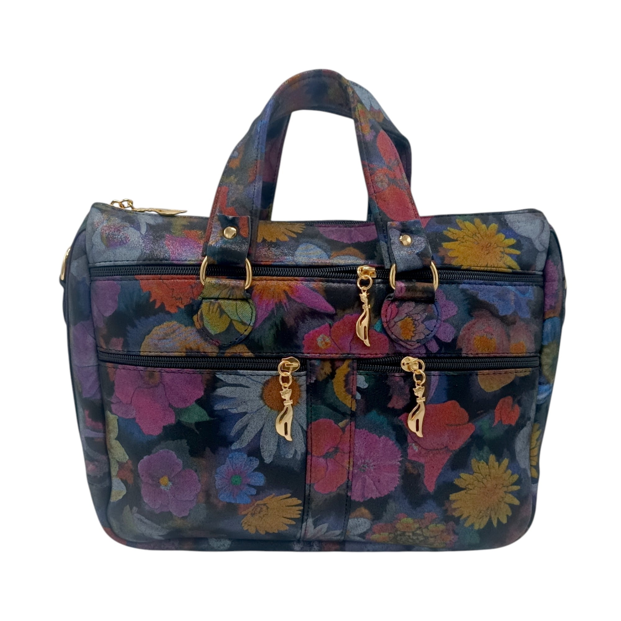 Geantă damă din piele naturală multicoloră Celeste – Model YG110-1