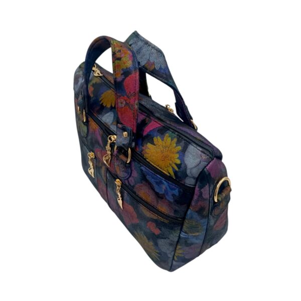 Geantă damă din piele naturală multicoloră Celeste – Model YG110-1