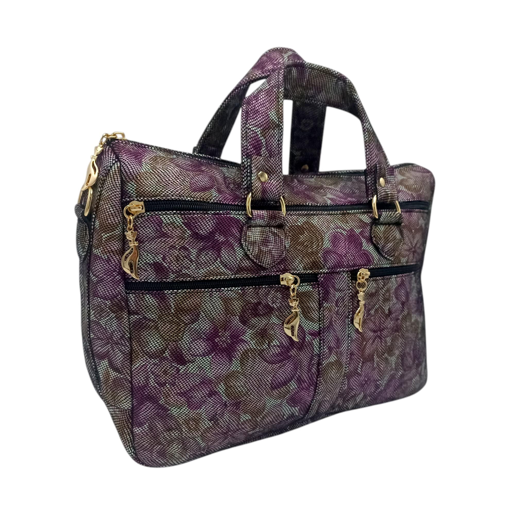 Geantă damă din piele naturală multicoloră Celeste – Model YG110-2