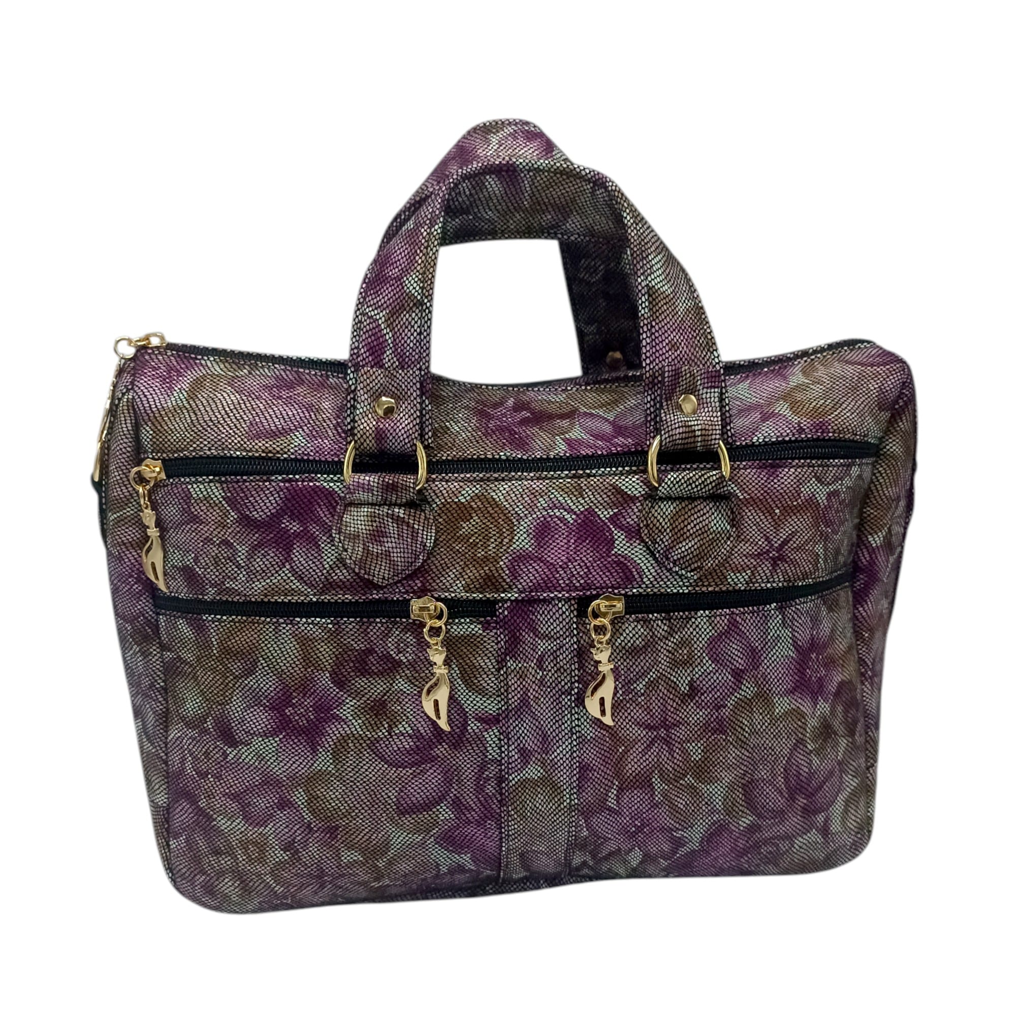 Geantă damă din piele naturală multicoloră Celeste – Model YG110-2