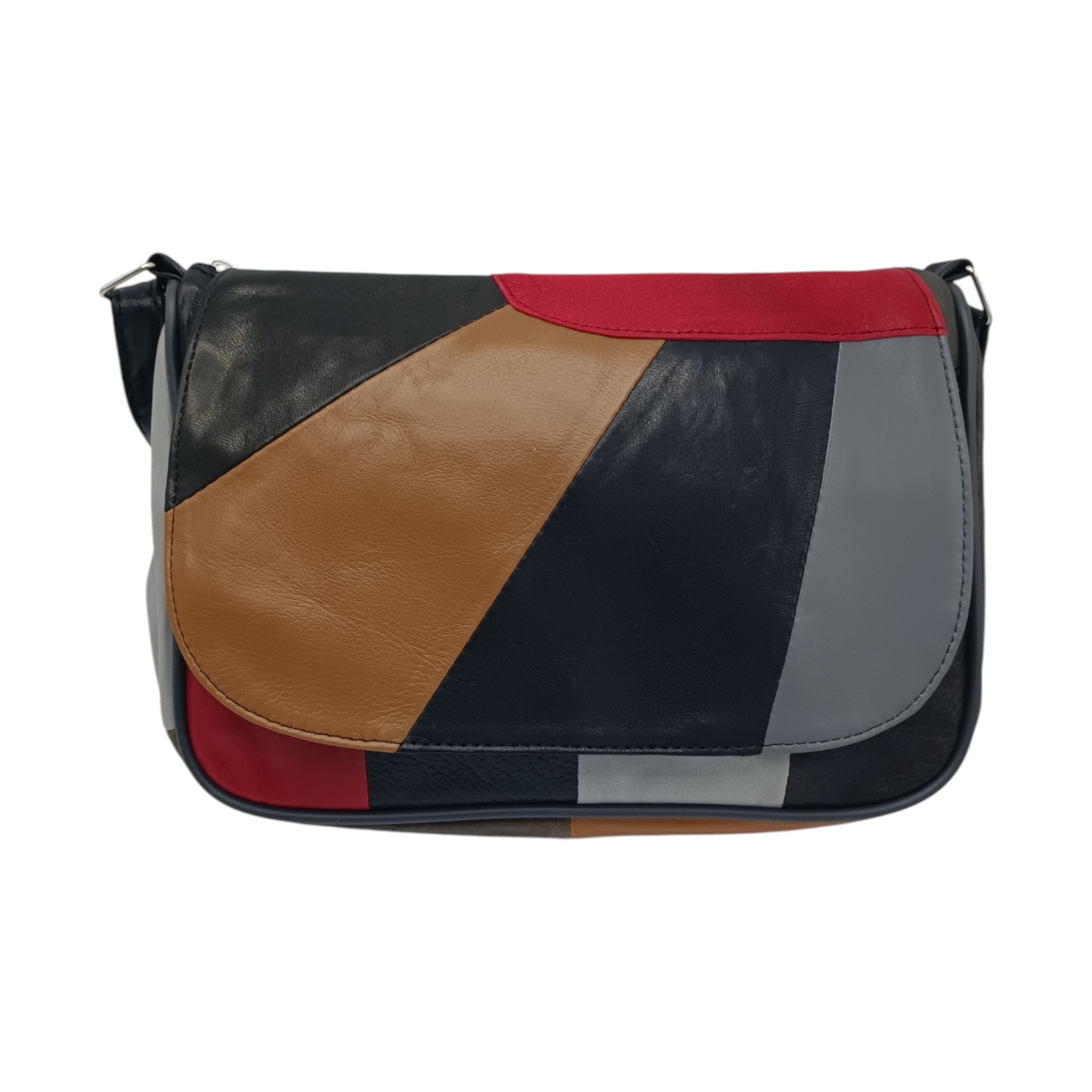 Geanta Dama Unicat Lucia R45X-31, Piele Naturală, Multicolor