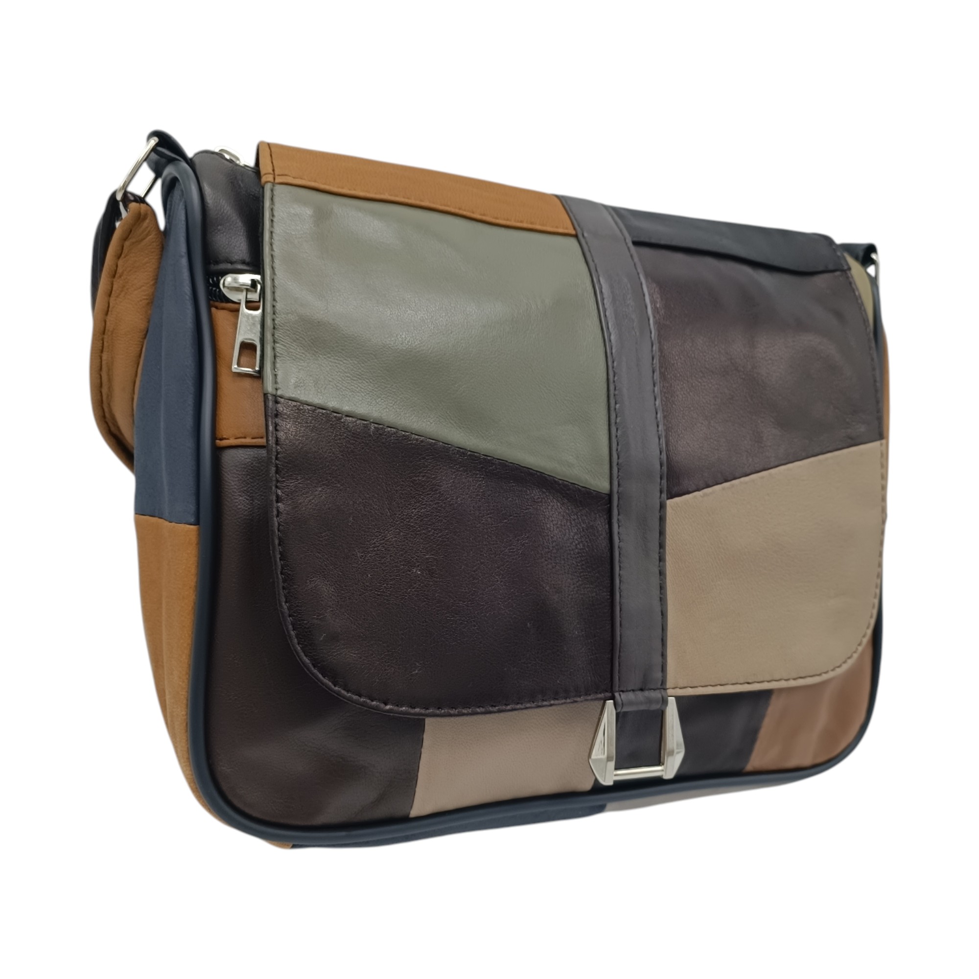 Geanta Dama Unicat Lucia R45-485, Piele Naturală, Multicolor