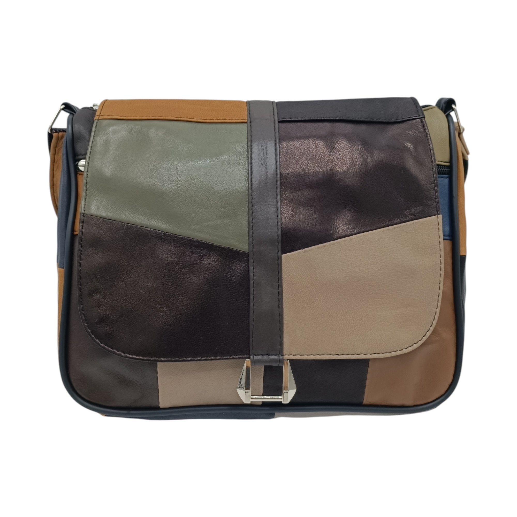 Geanta Dama Unicat Lucia R45-485, Piele Naturală, Multicolor