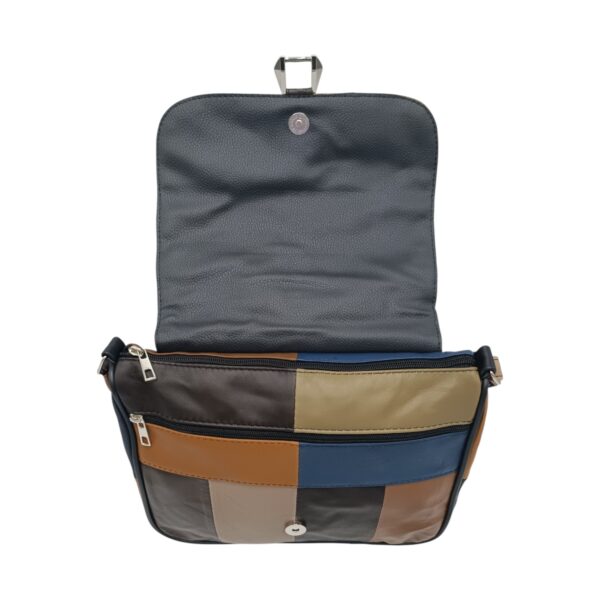 Geanta Dama Unicat Lucia R45-485, Piele Naturală, Multicolor