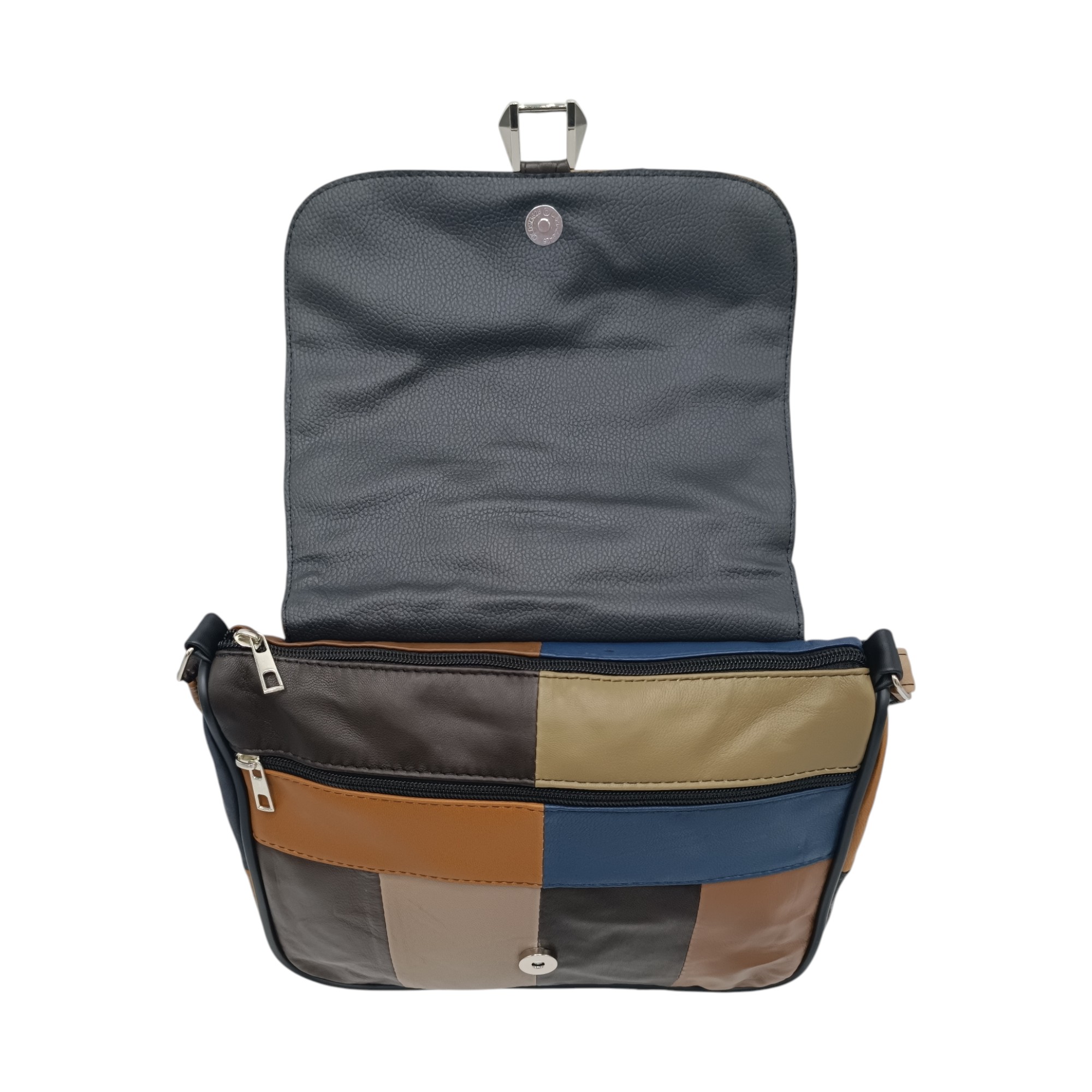 Geanta Dama Unicat Lucia R45-485, Piele Naturală, Multicolor