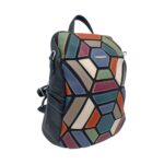 Rucsac damă, multicolor, Silvia Rosa SR25-002H Negru