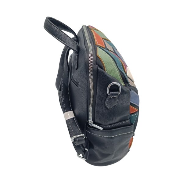 Rucsac damă, multicolor, Silvia Rosa SR25-002H Negru