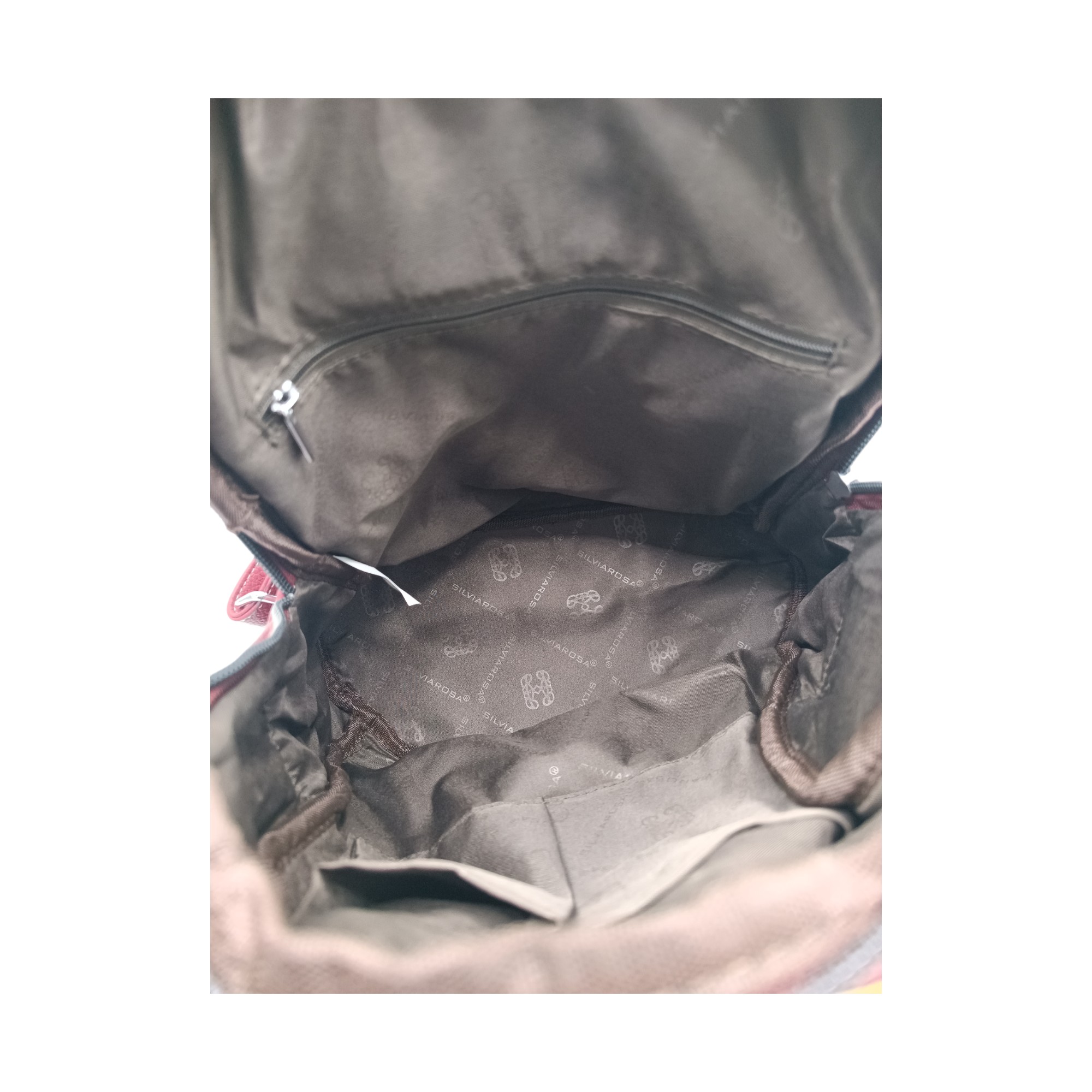 Rucsac dama, Silvia Rosa Multicolor SR25-002H-Wine- (10) Rucsac damă, multicolor, Silvia Rosa SR25-002H Wine