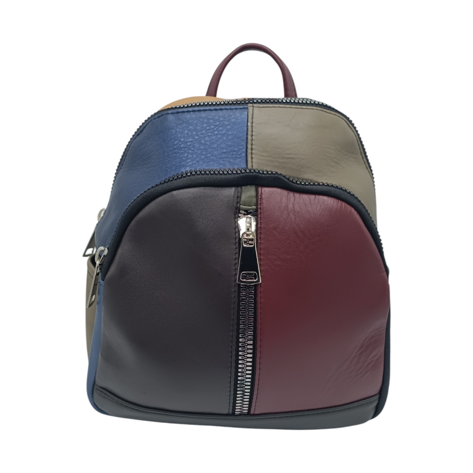 Rucsac damă Multicolor din piele naturală – Selina Unique S100-11