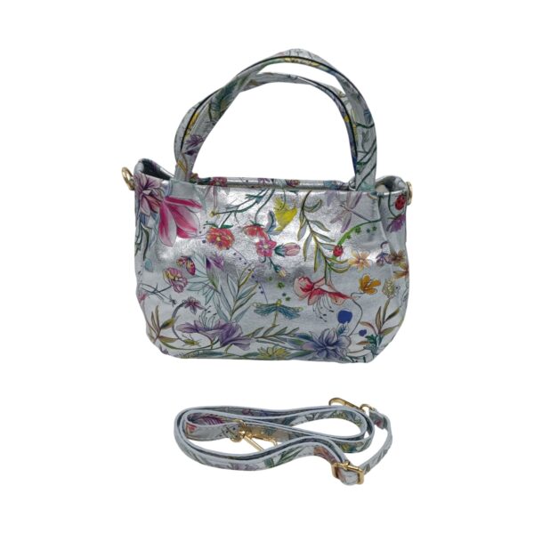 Geantă damă din piele naturală Belle Monique Flower -6162F-, diferite culori