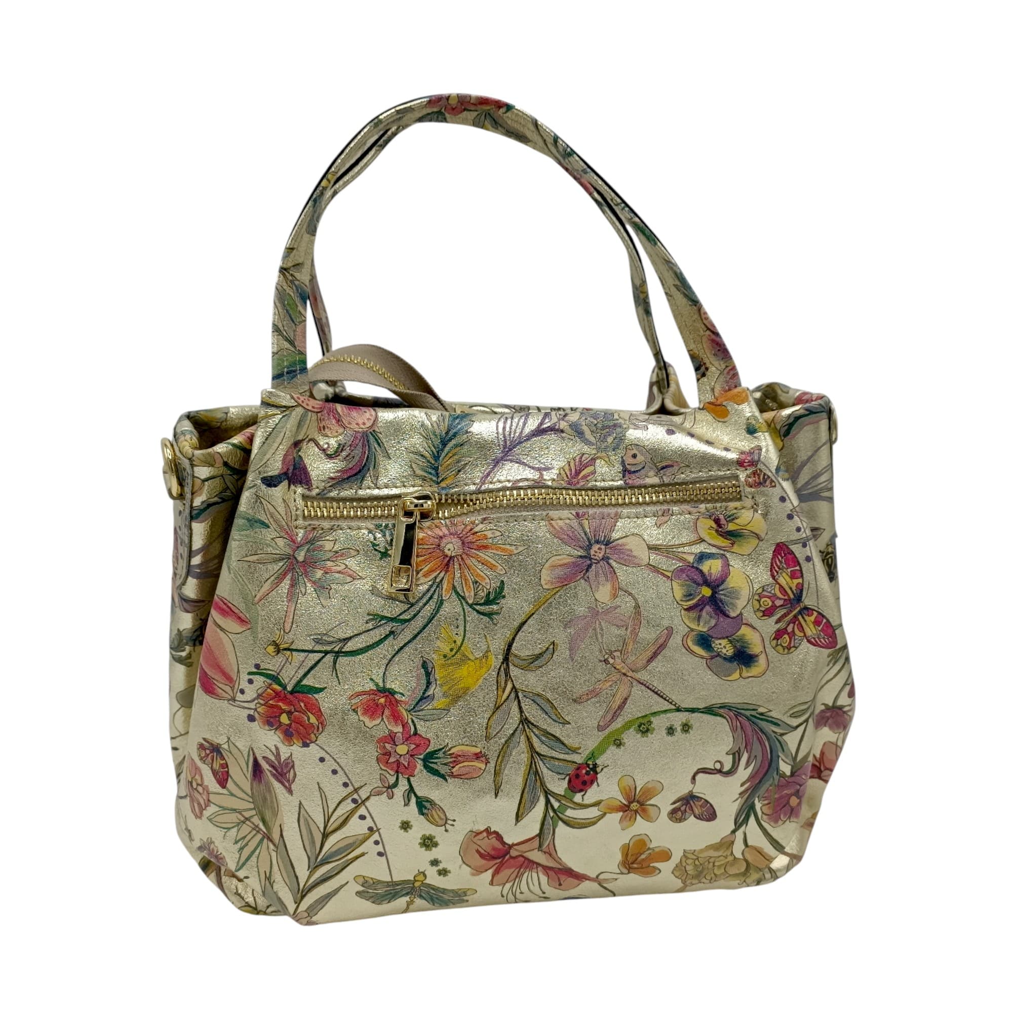 Geantă damă din piele naturală Belle Monique Flower -6162F-, diferite culori