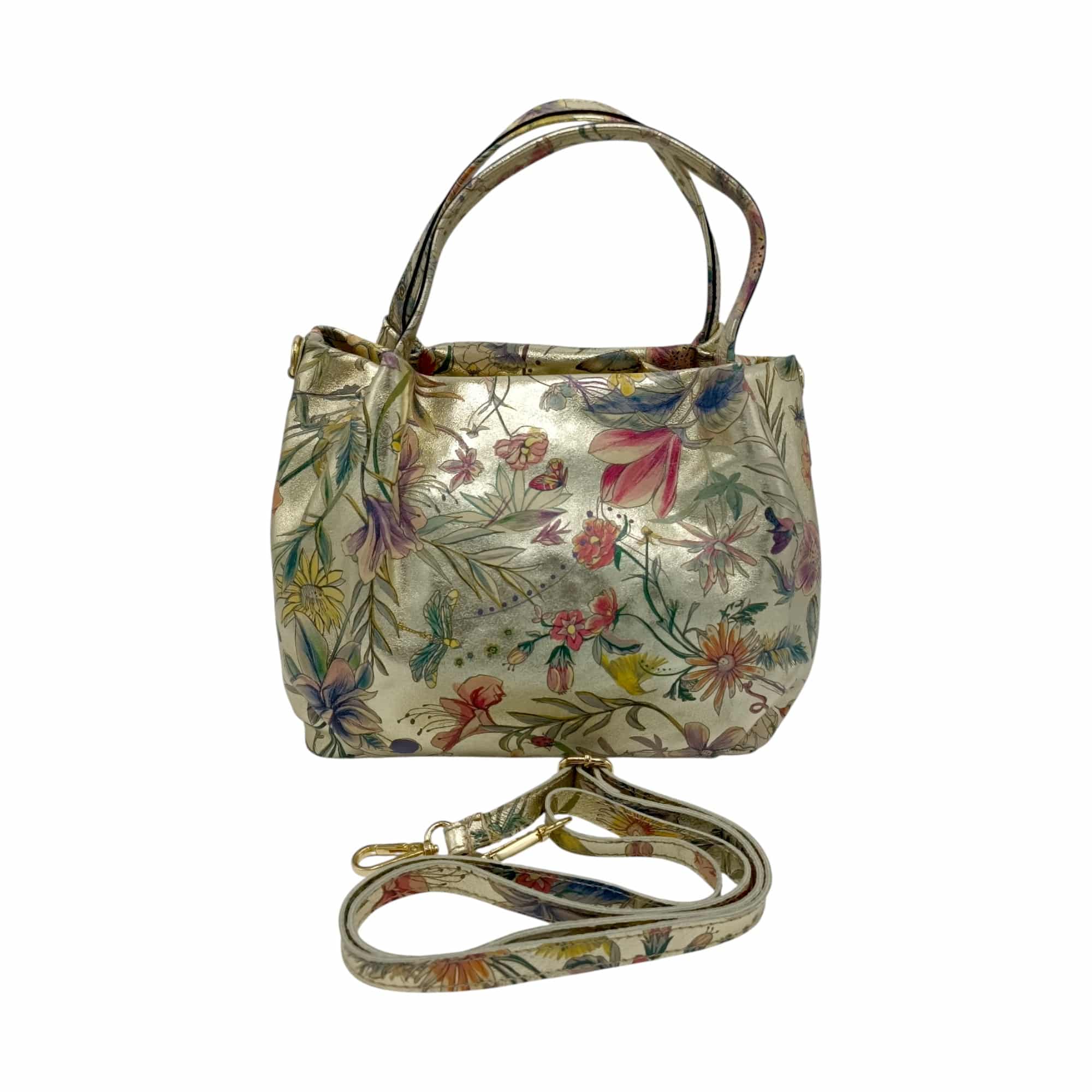 Geantă damă din piele naturală Belle Monique Flower -6162F-, diferite culori