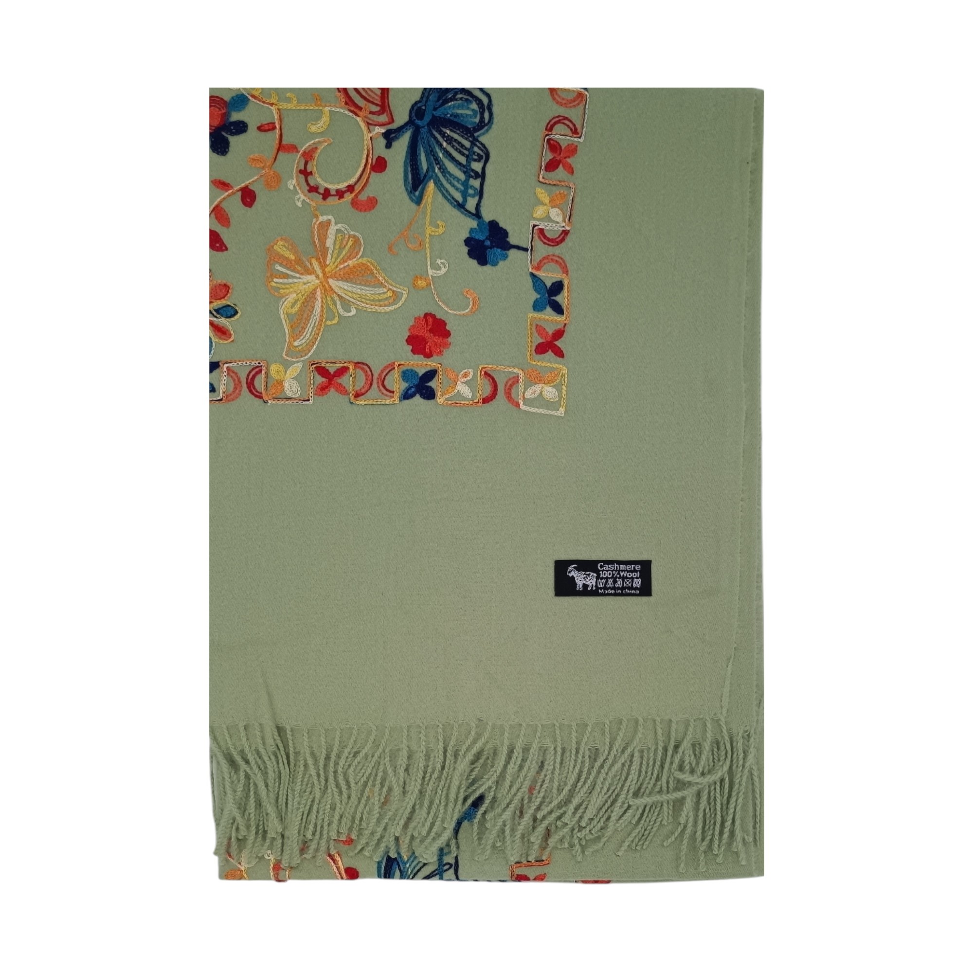 Esarfa Casmir dama, Premium F35-3- (2) Fular Imperial Elegance F35-3, lână 100%-brodat, dimensiuni 80 cm x 180 cm