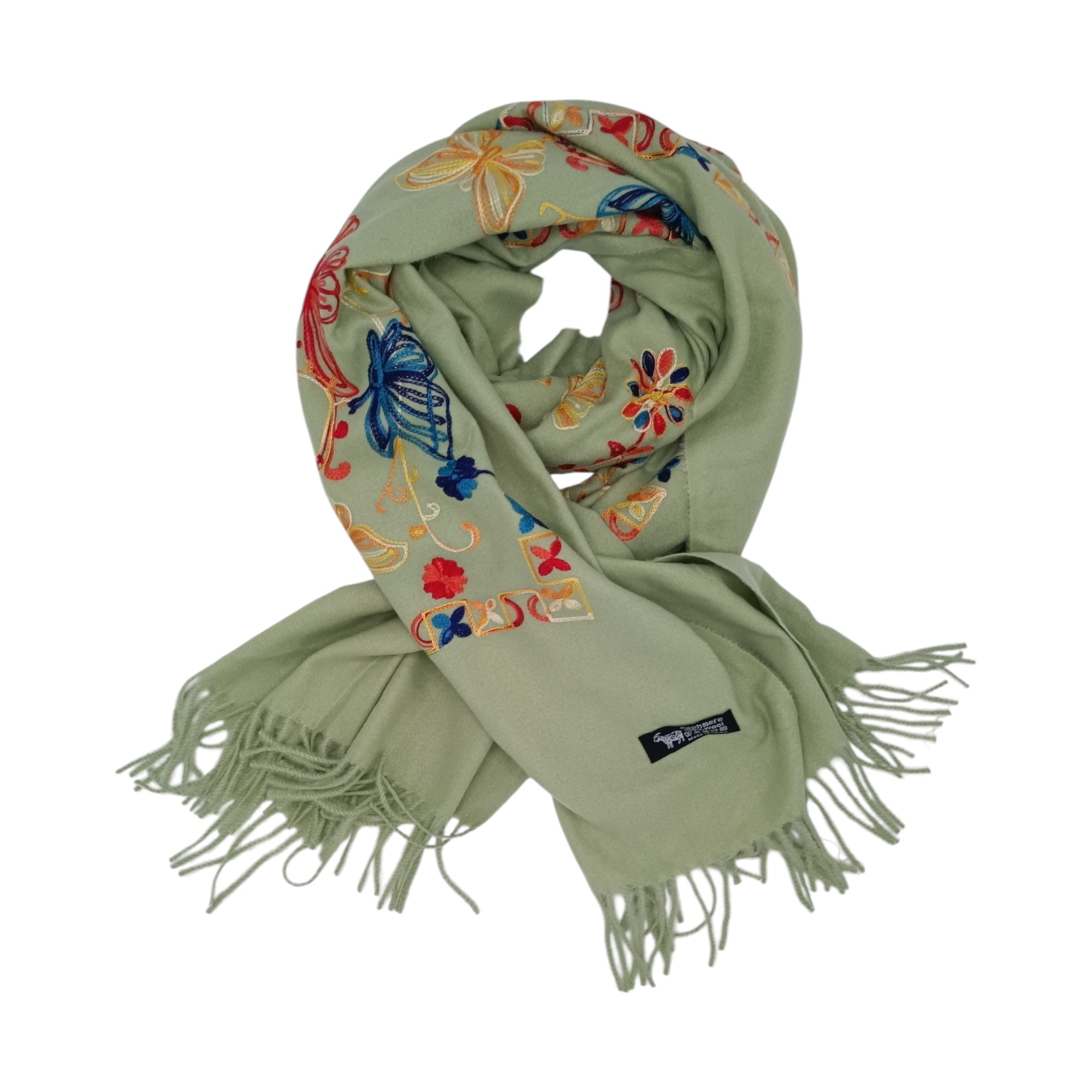 Esarfa Casmir dama, Premium F35-3- (3) Fular Imperial Elegance F35-3, lână 100%-brodat, dimensiuni 80 cm x 180 cm