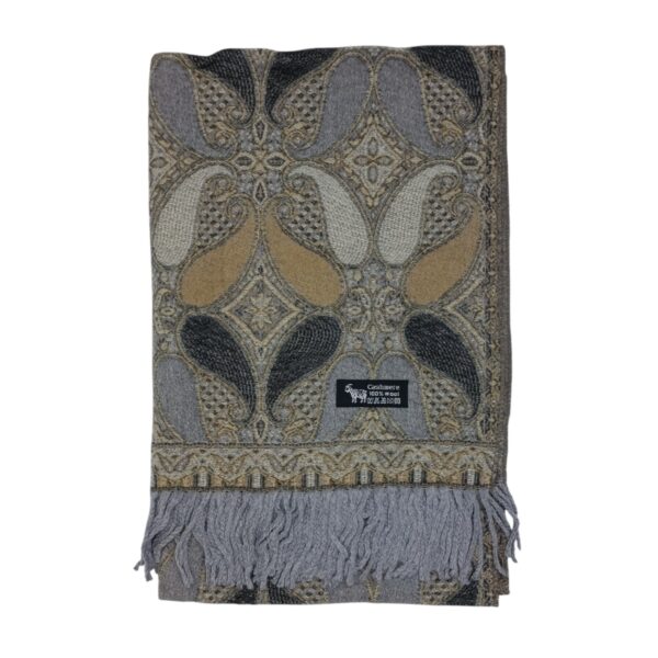 Eșarfă/Șal Premium Bellara F30-3 din Lână Moale/Cașmir – dimensiune 60 × 180 cm