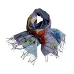 Eșarfă Damă Shine Flora – DW11-2, Șal Elegant, dimensiune 70×180 cm