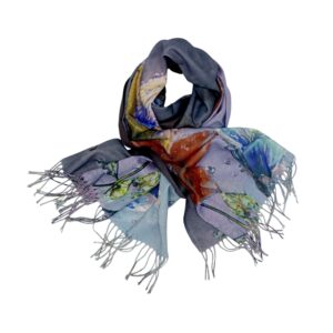 Eșarfă Damă Shine Flora – DW11-2, Șal Elegant, dimensiune 70×180 cm