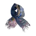 Eșarfă Damă Shine Flora – DW11-4, Șal Elegant, dimensiune 70×180 cm