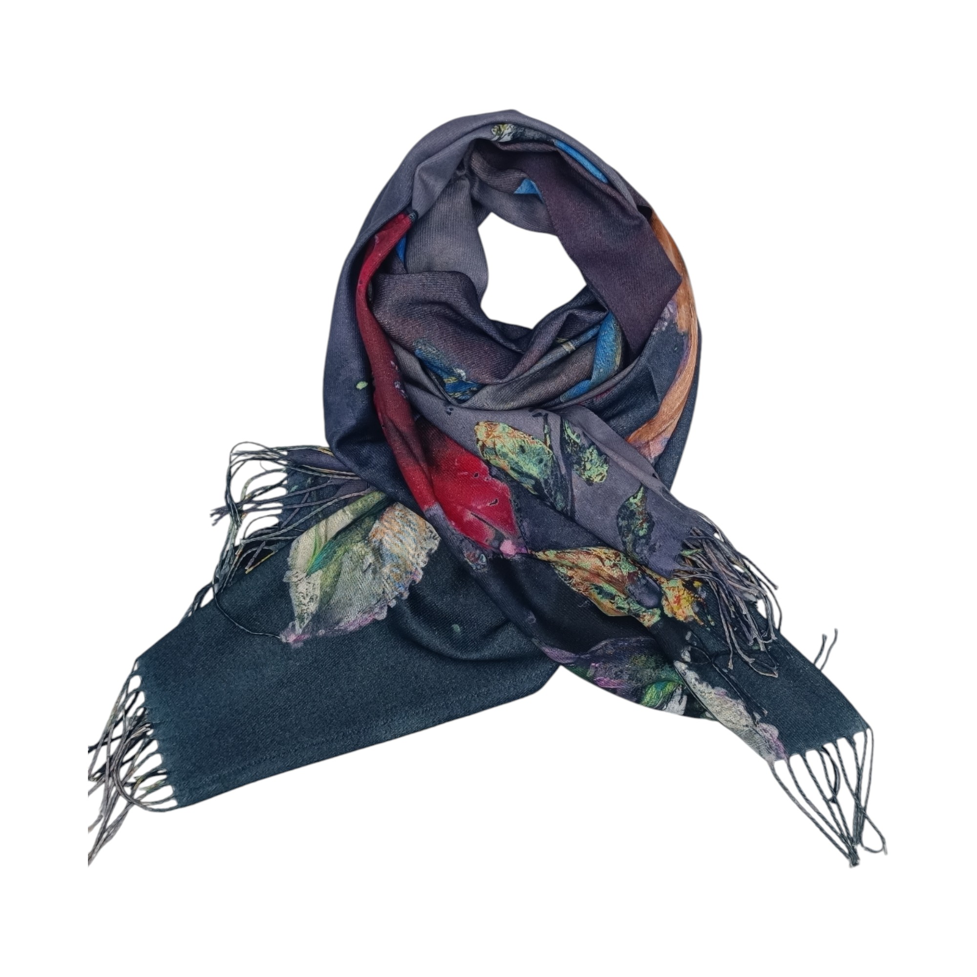 Esarfa dama, casmir 70 x180, DW11-5- (4) Eșarfă Damă Shine Flora – DW11-5, Șal Elegant, dimensiune 70×180 cm