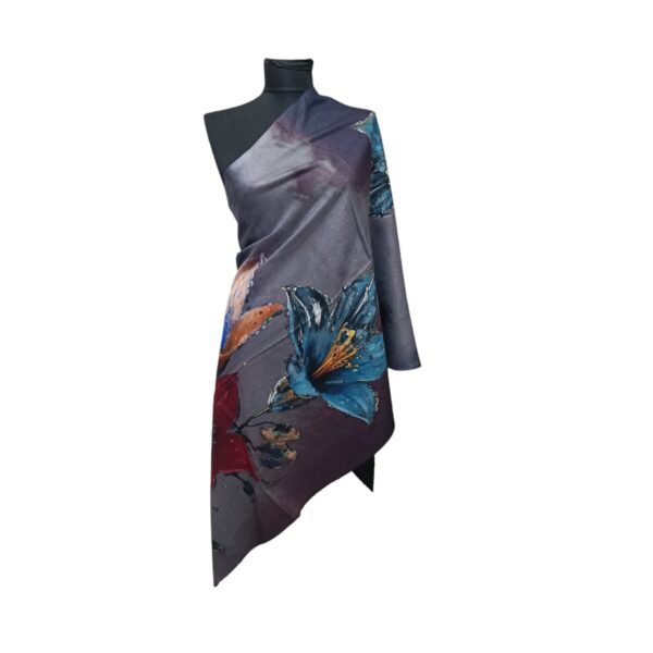 Eșarfă Damă Shine Flora – DW11-5, Șal Elegant, dimensiune 70×180 cm