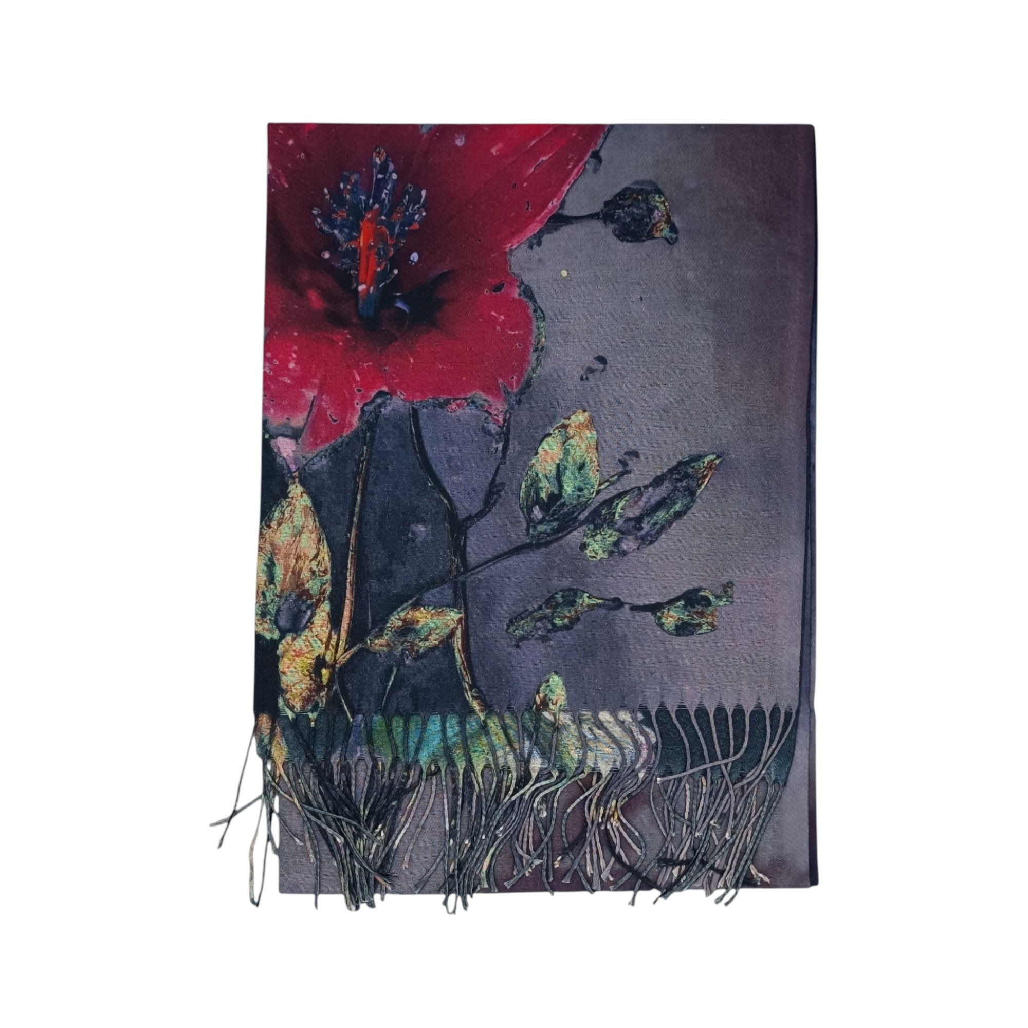 Eșarfă Damă Shine Flora – DW11-6, Șal Elegant, dimensiune 70×180 cm