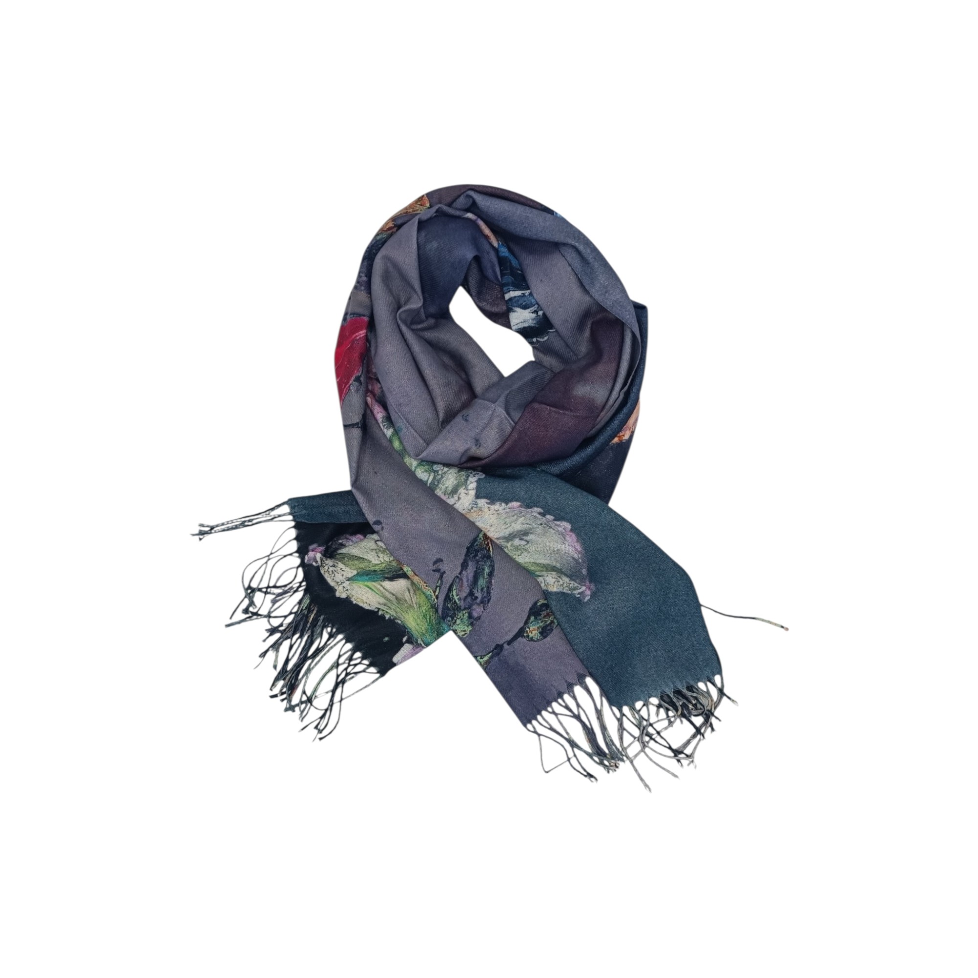 Eșarfă Damă Shine Flora – DW11-6, Șal Elegant, dimensiune 70×180 cm