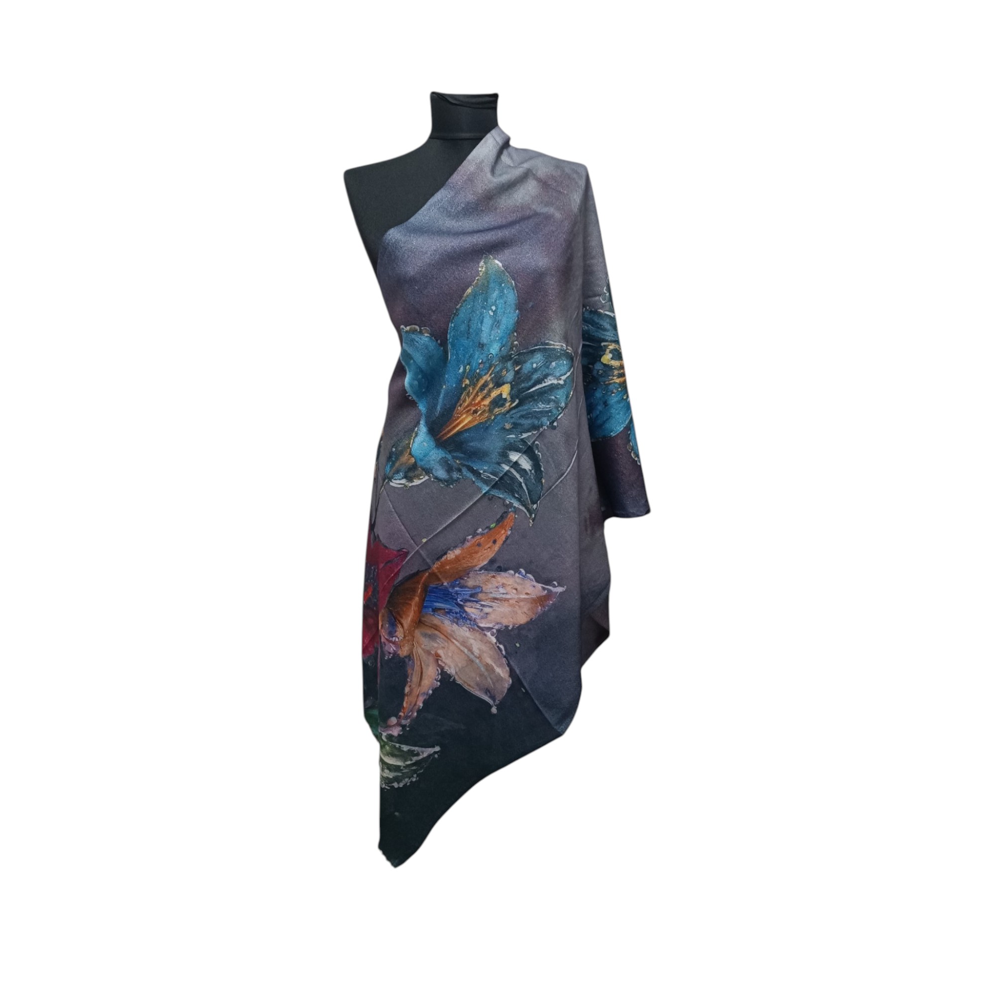 Eșarfă Damă Shine Flora – DW11-6, Șal Elegant, dimensiune 70×180 cm