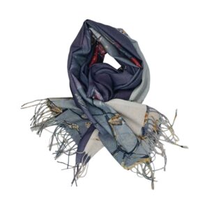 Eșarfă Damă Shine Flora – DW11-7, Șal Elegant, dimensiune 70×180 cm