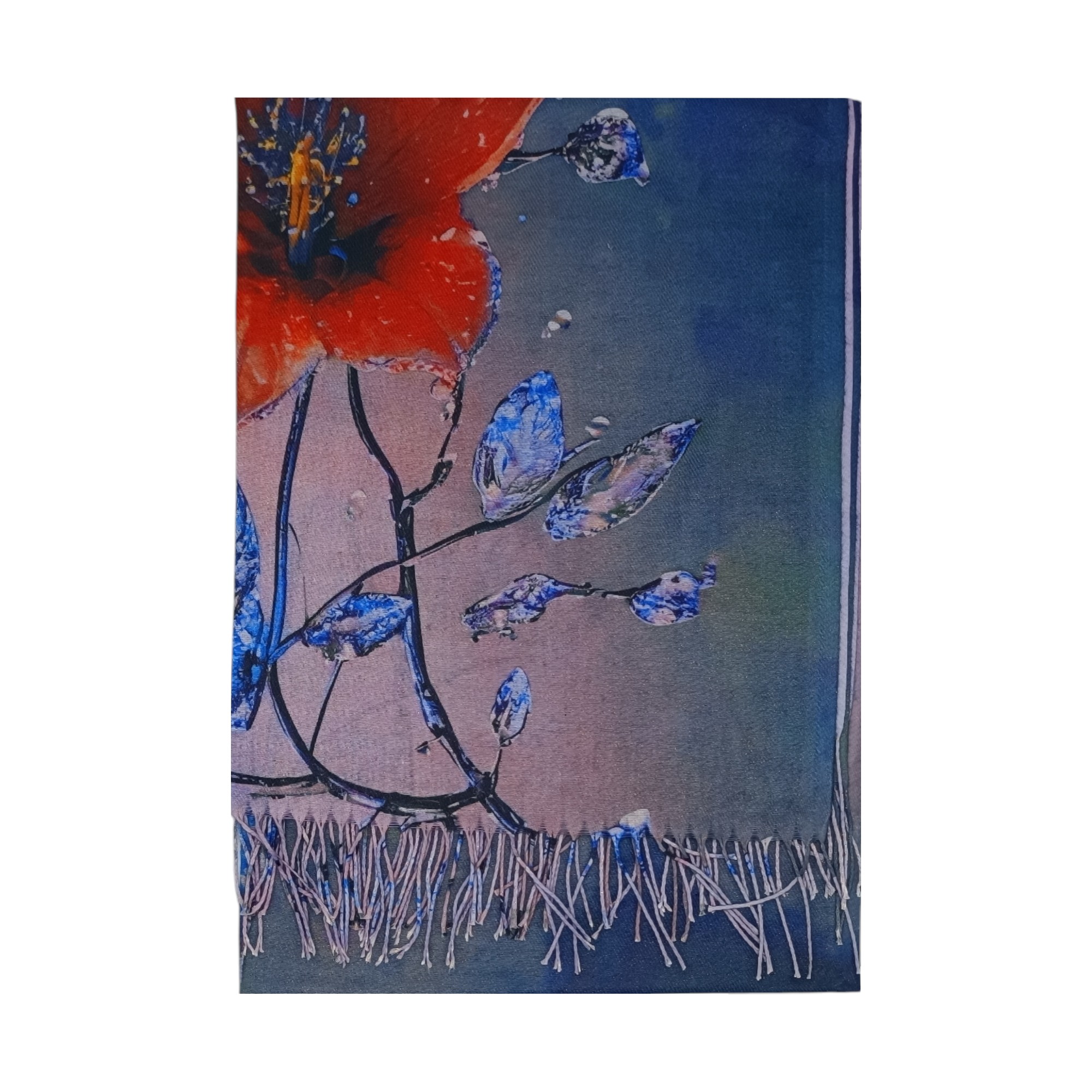 Esarfa dama, casmir 70 x180, DW11-8- (1) Eșarfă Damă Shine Flora – DW11-8, Șal Elegant, dimensiune 70×180 cm