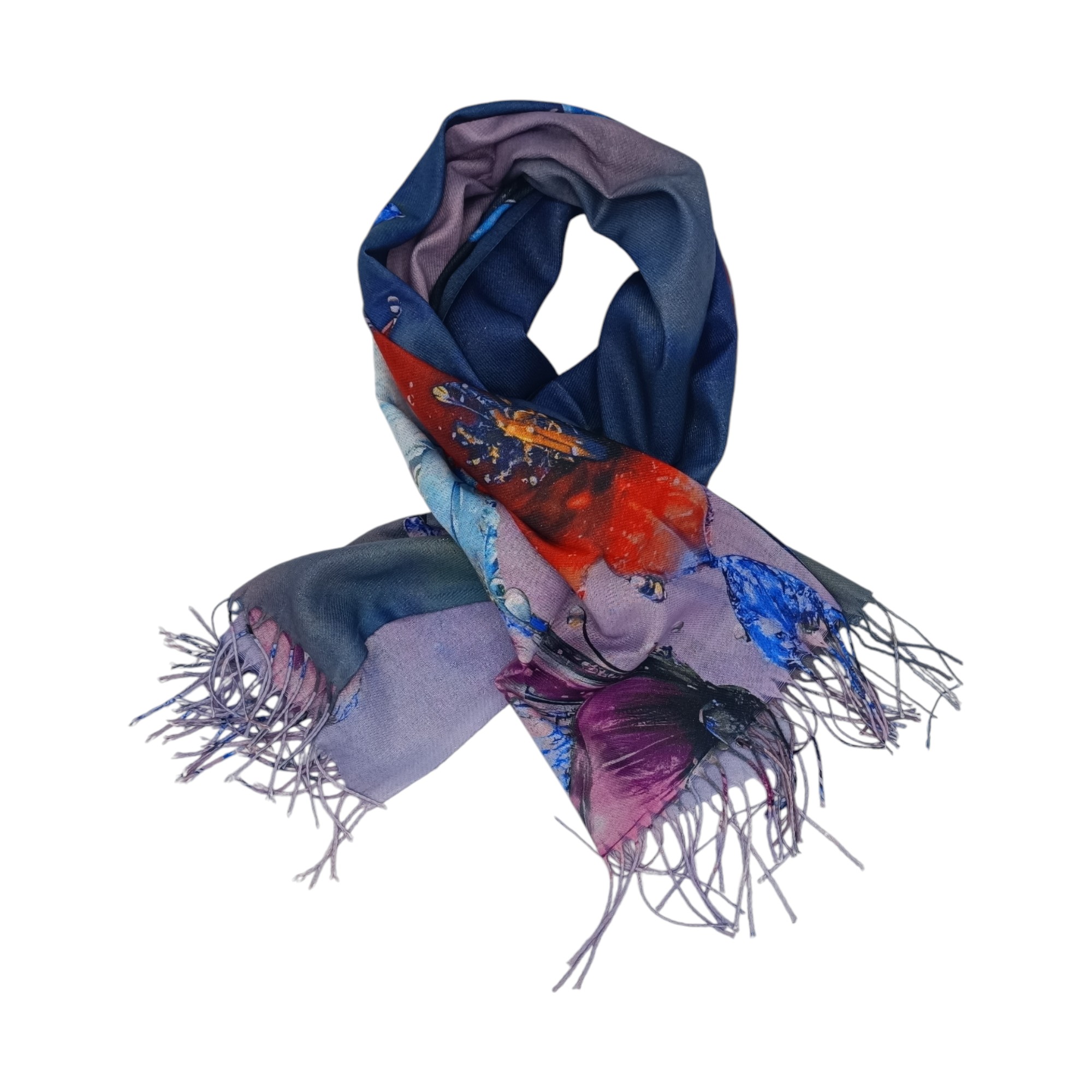 Esarfa dama, casmir 70 x180, DW11-8- (3) Eșarfă Damă Shine Flora – DW11-8, Șal Elegant, dimensiune 70×180 cm