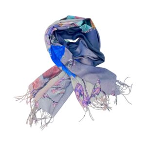 Eșarfă Damă Shine Flora – DW11-9, Șal Elegant, dimensiune 70×180 cm