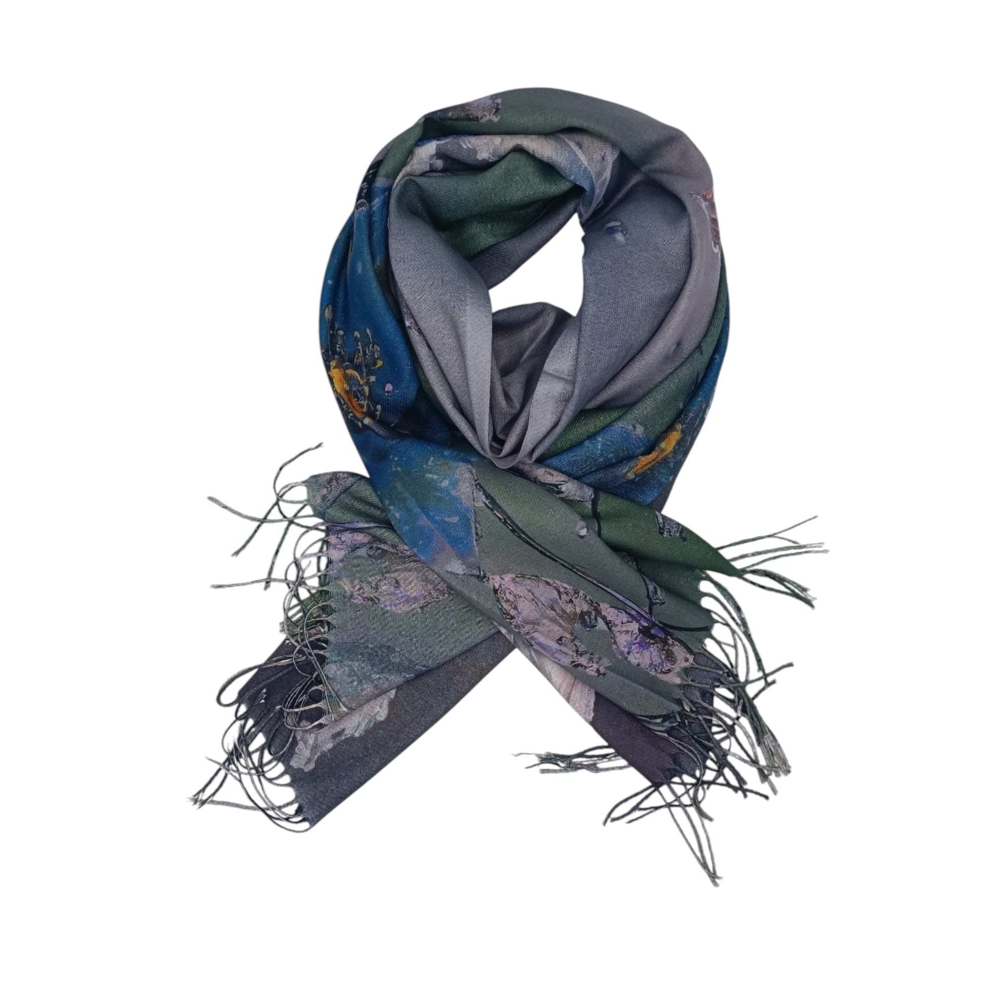 Eșarfă Damă Shine Flora – DW11-1, Șal Elegant, dimensiune 70×180 cm