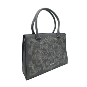 Geantă Damă Silvia Rosa SR25-356J – Gri Elegant, Office, 36×26×10 cm