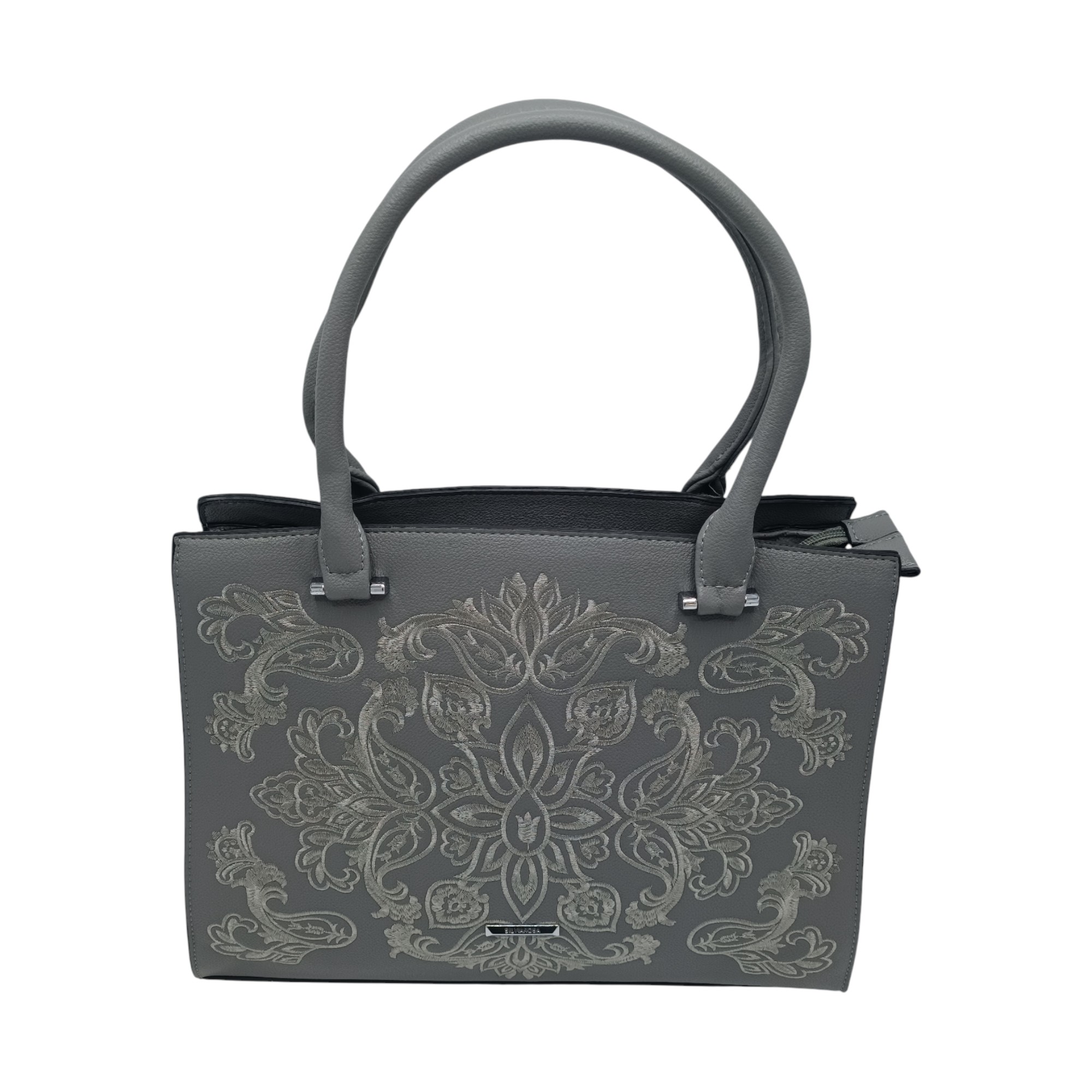 Geanta dama, Silvia Rosa SR25-356J-Gri- (4) Geantă Damă Silvia Rosa SR25-356J – Gri Elegant, Office, 36×26×10 cm