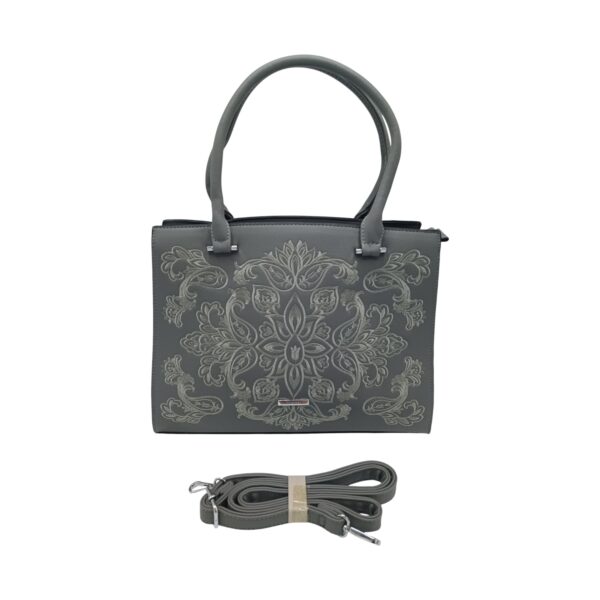 Geantă Damă Silvia Rosa SR25-356J – Gri Elegant, Office, 36×26×10 cm