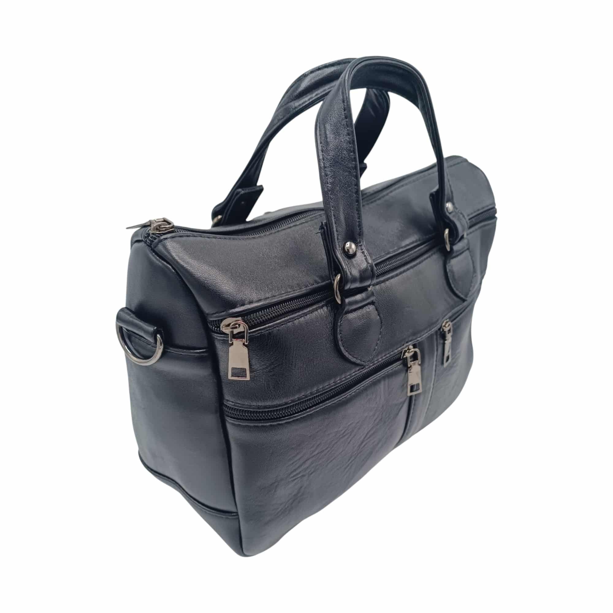 Geantă damă din piele naturală, culoare Negru, Celeste – Model YG110-N