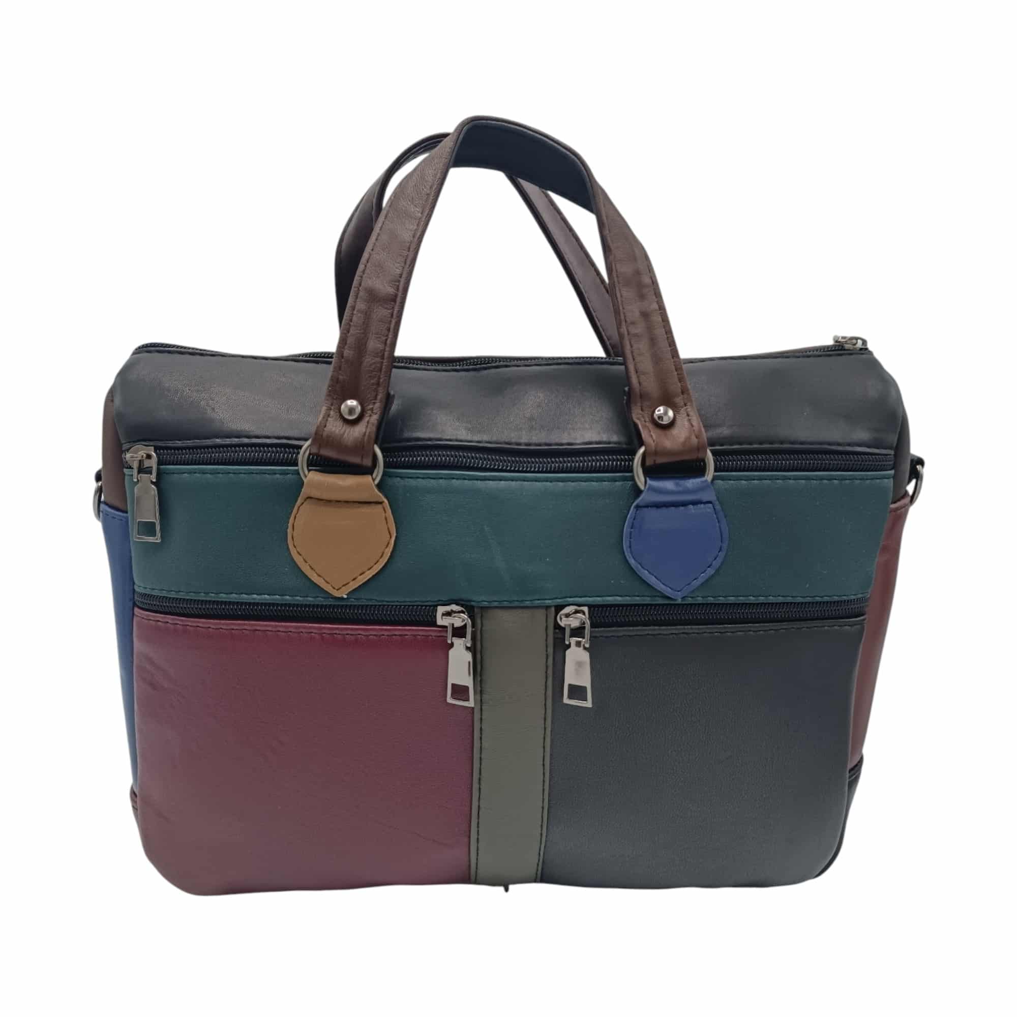 Geantă damă din piele naturală multicoloră Celeste – Model YG110-4