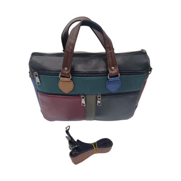 Geantă damă din piele naturală multicoloră Celeste – Model YG110-4
