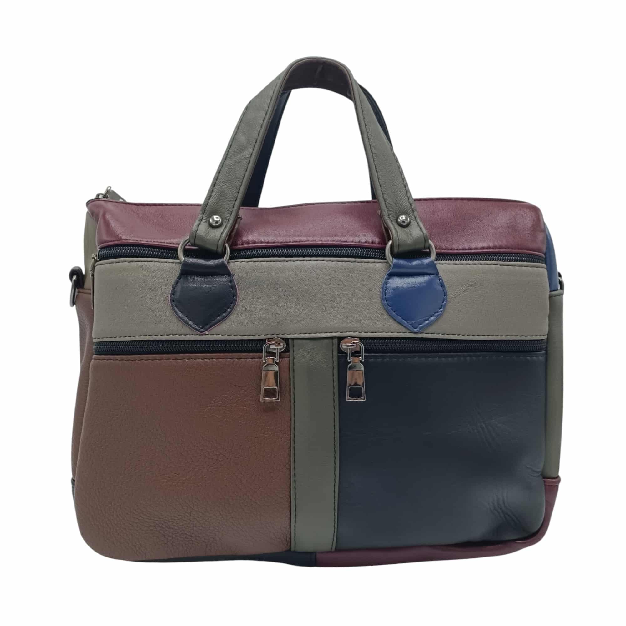 Geantă damă din piele naturală multicoloră Celeste – Model YG110-5