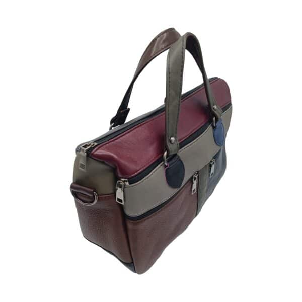 Geantă damă din piele naturală multicoloră Celeste – Model YG110-5