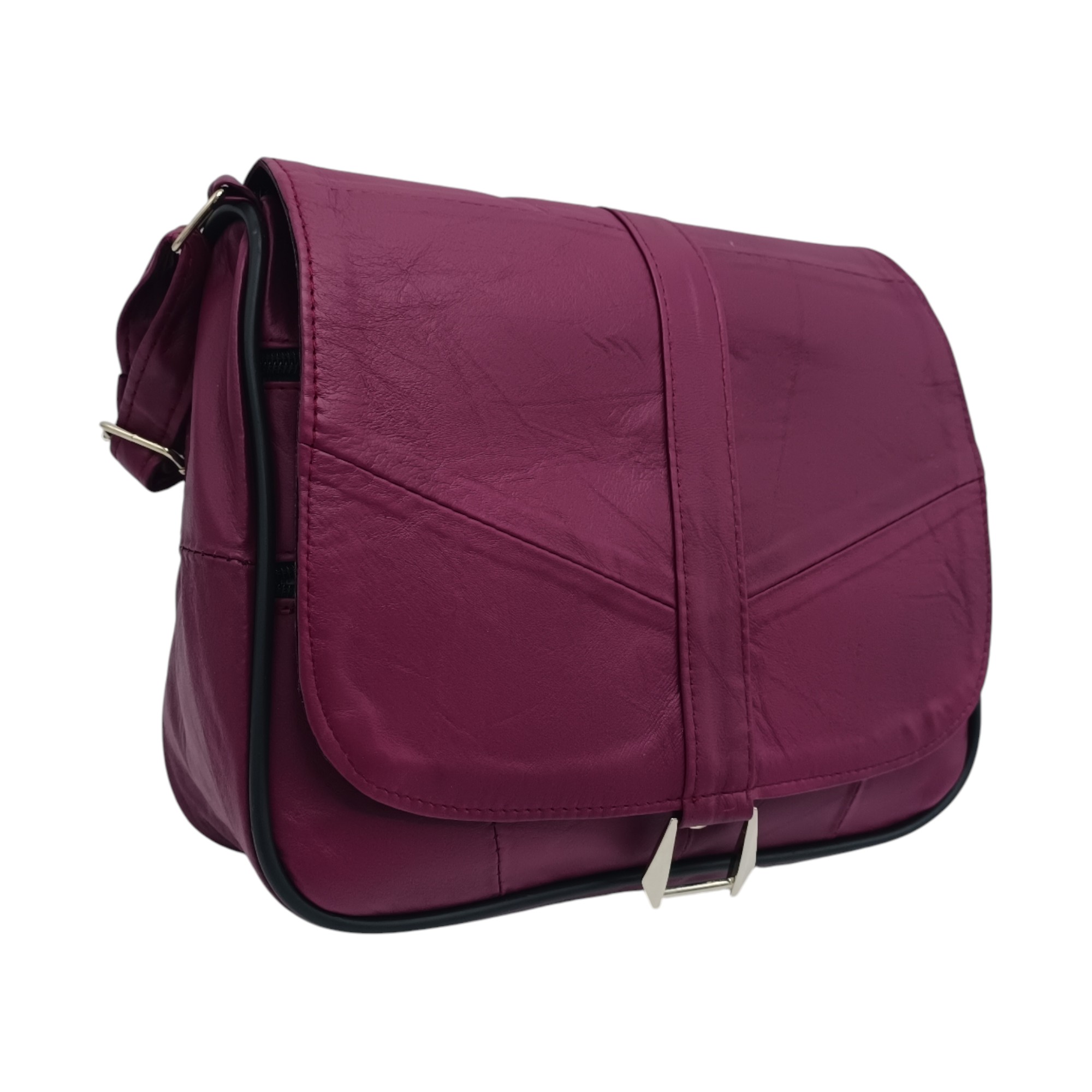 Geanta dama, piele naturala Lucia R45-VR- (2) Geanta Dama, Piele Naturala, Lucia R45-VR, culoare Burgundy