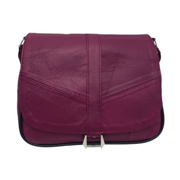Geanta Dama, Piele Naturala, Lucia R45-VR, culoare Burgundy