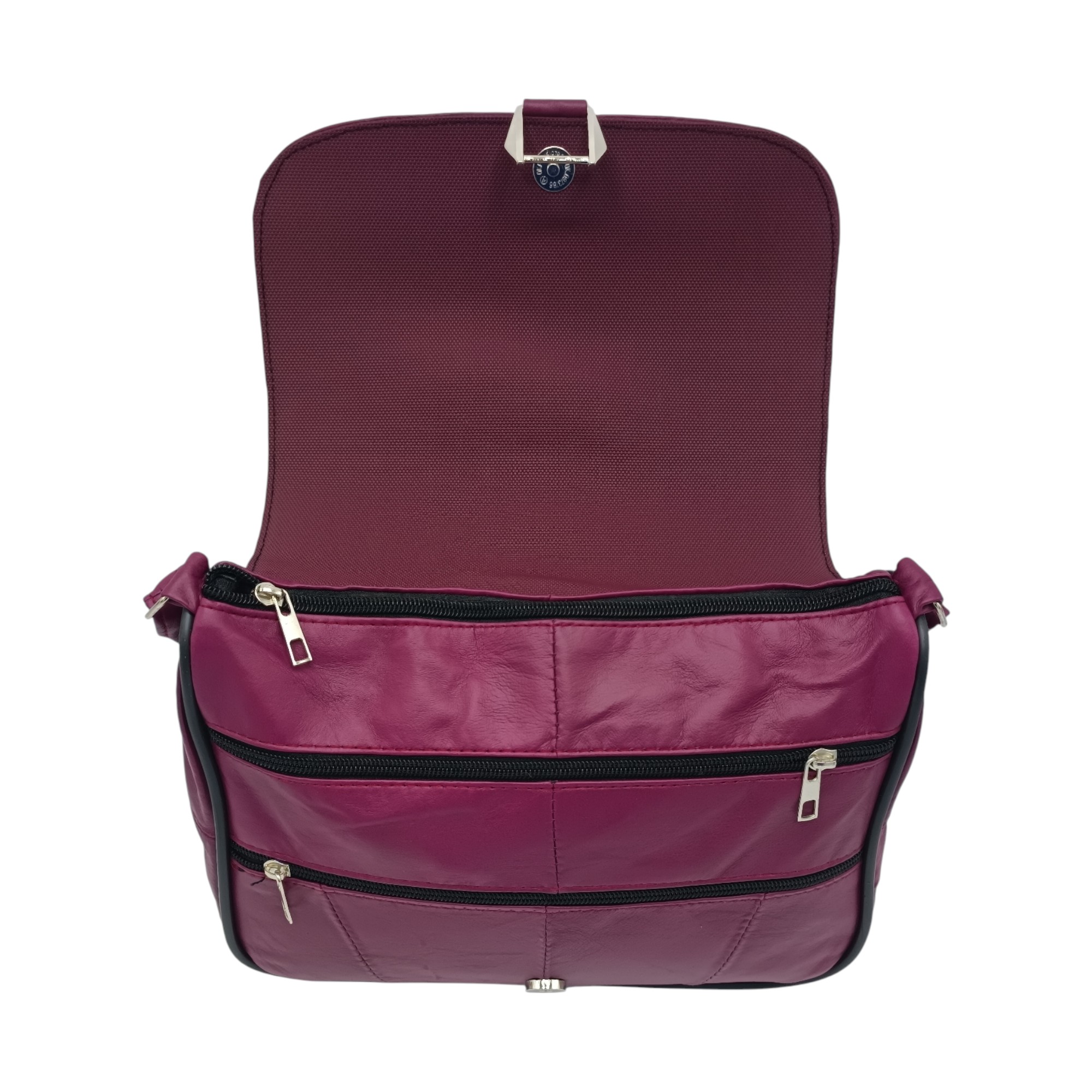 Geanta dama, piele naturala Lucia R45-VR- (7) Geanta Dama, Piele Naturala, Lucia R45-VR, culoare Burgundy