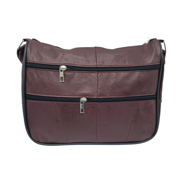 Geanta Damă Lucia R45-JMB (culoare Bordo), Piele Naturală, dimensiune 27 x 8 x 22 cm